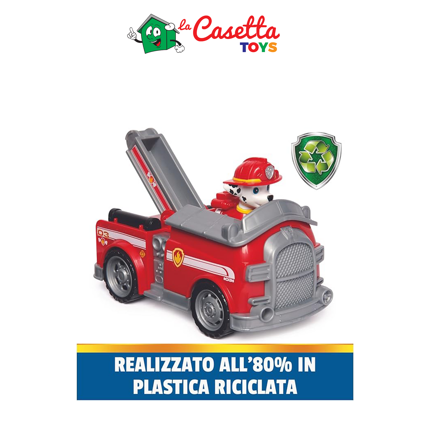 Paw Patrol, Camion dei Pompieri di Marshall, Veicolo e Personaggio Marshall, Giochi Bambini, 3+ anni