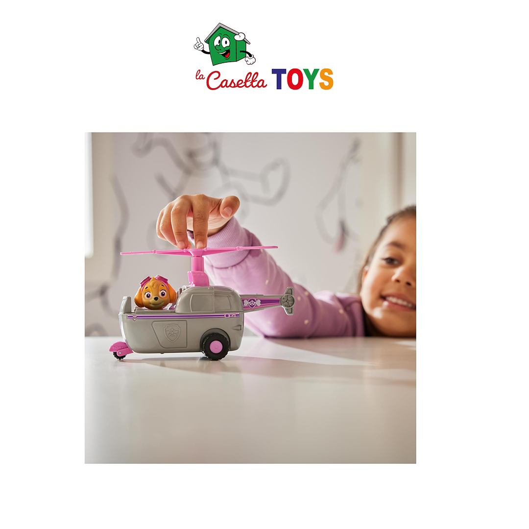 Paw Patrol, Elicottero di Skye, Veicolo e Personaggio Skye, Giochi Bambini, 3+ ann