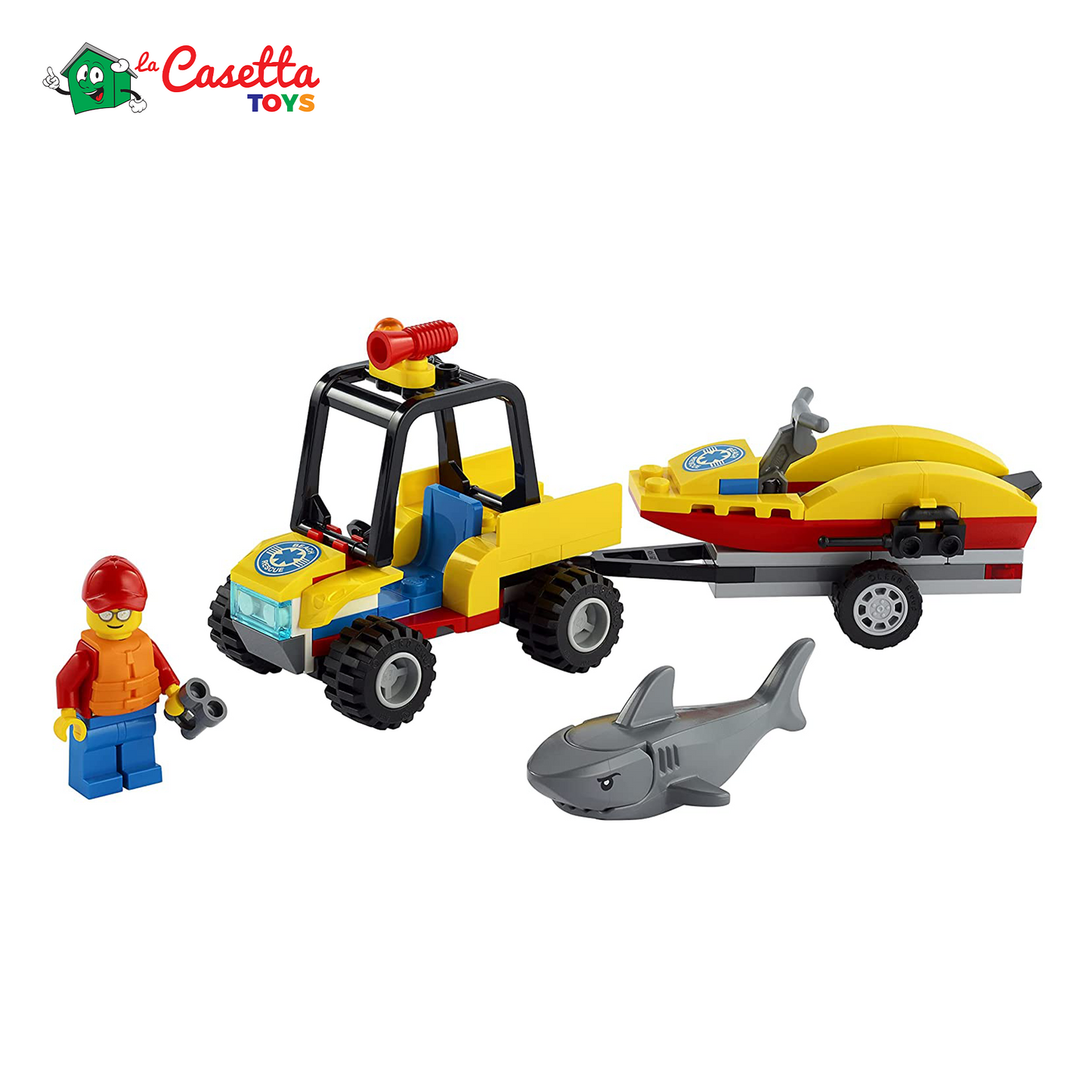 LEGO 60286 City Great Vehicles ATV di soccorso balneare