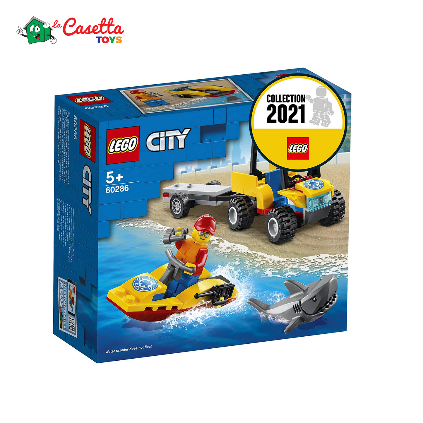 LEGO 60286 City Great Vehicles ATV di soccorso balneare