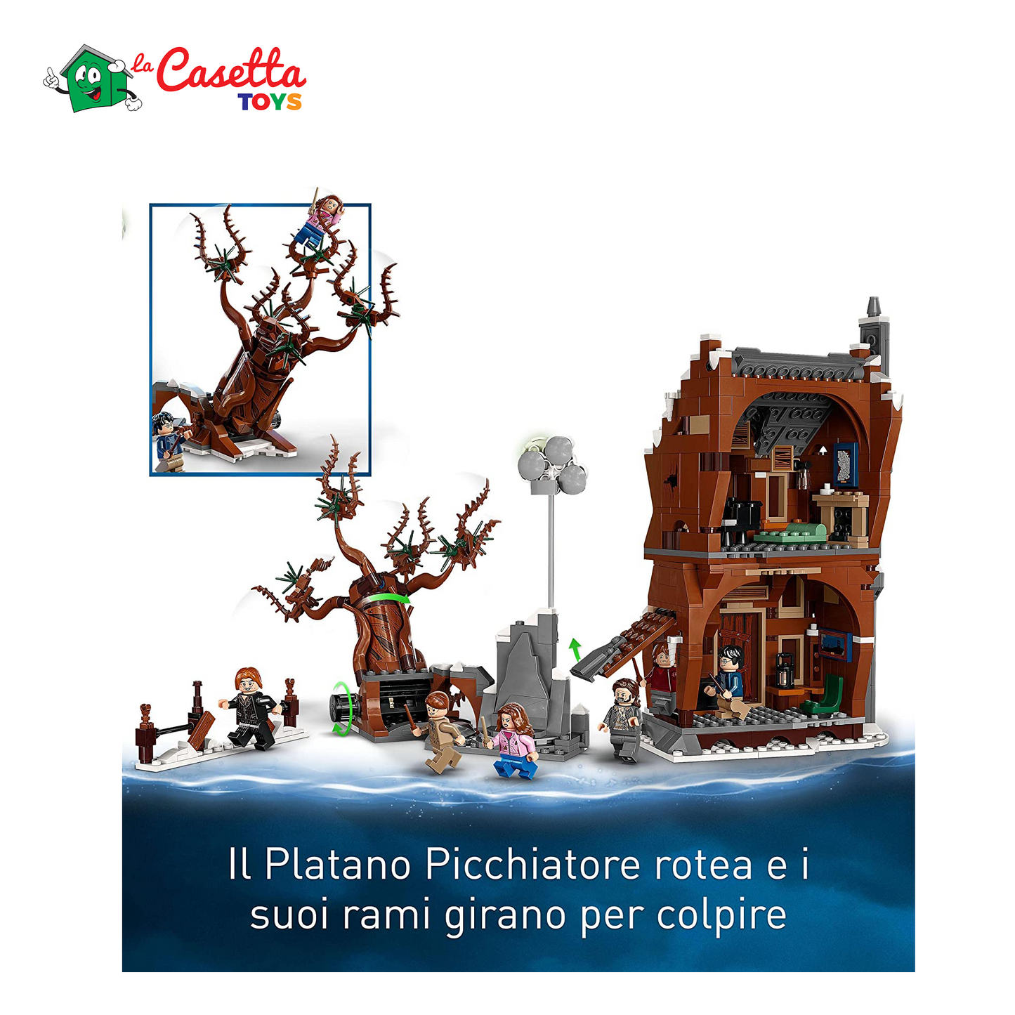 LEGO 76407 Harry Potter La Stamberga Strillante e il Platano Picchiatore, Mondo Magico, Modellino da Costruire con Minifigure, Giochi per Bambini Visita lo Store di LEGO