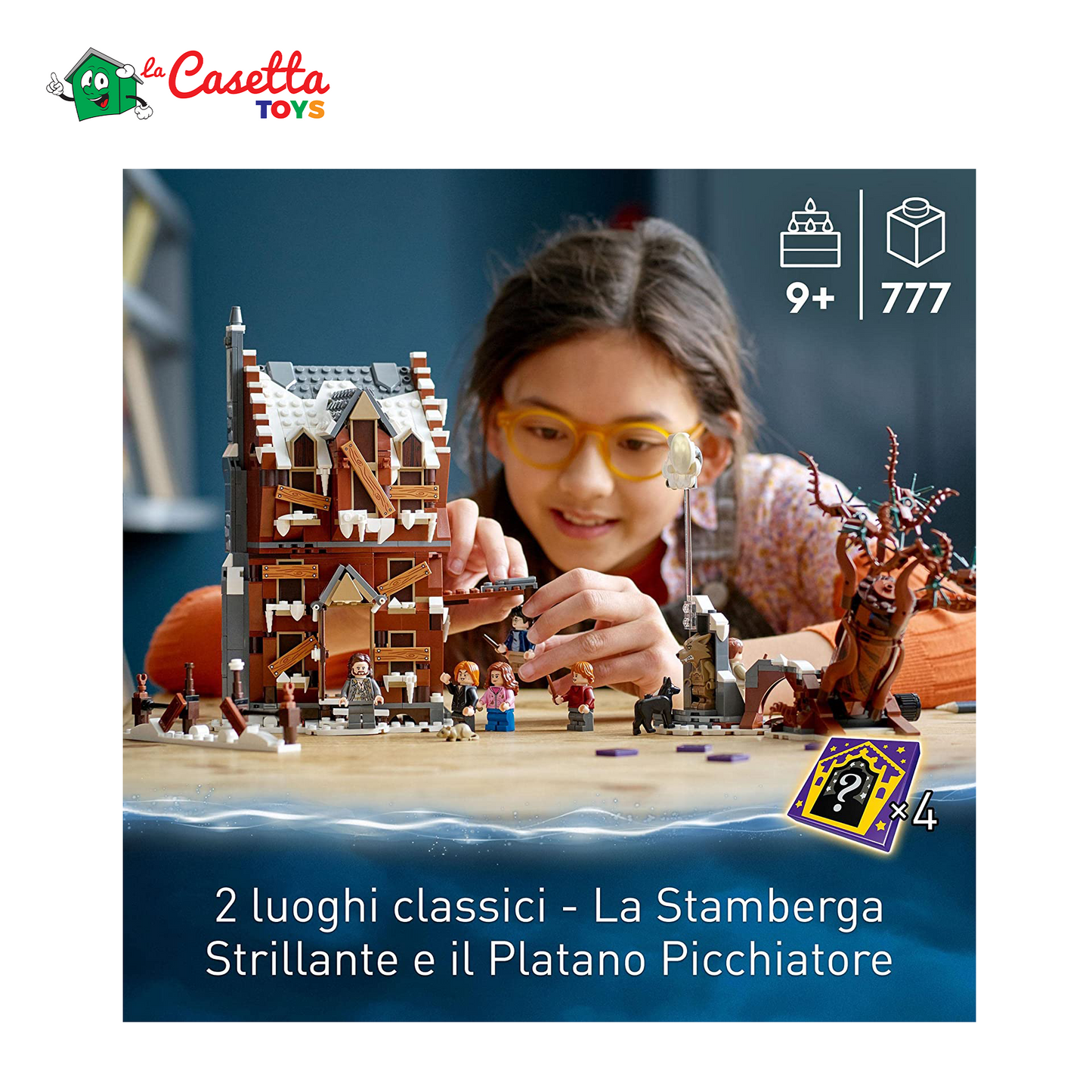 LEGO 76407 Harry Potter La Stamberga Strillante e il Platano Picchiatore, Mondo Magico, Modellino da Costruire con Minifigure, Giochi per Bambini Visita lo Store di LEGO