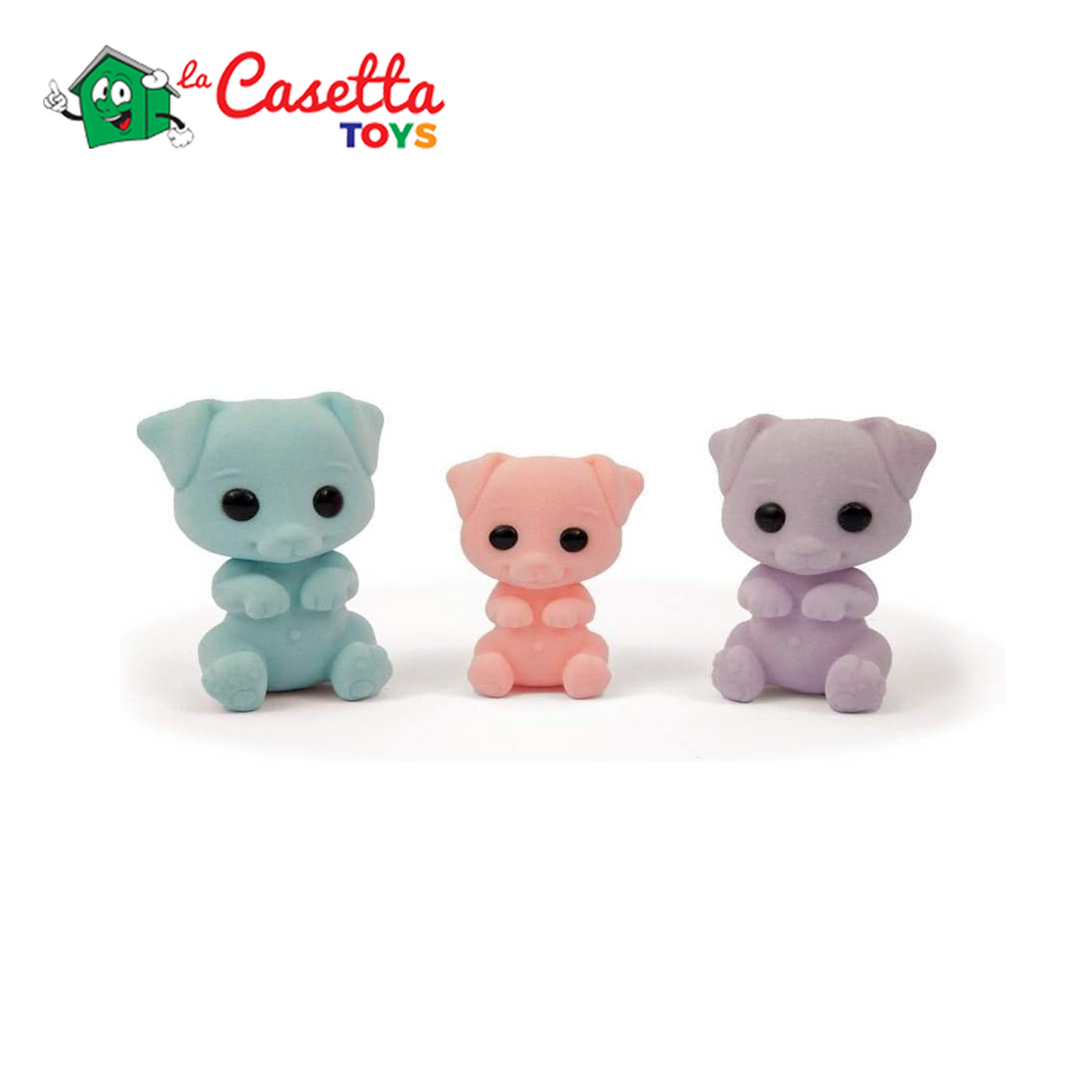 Grandi Giochi - Fuzzikins I Colora Cuccioli, Cagnolini Dormiglioni, cuccioli da colorare, lavare e ricolorare - FUZ00006