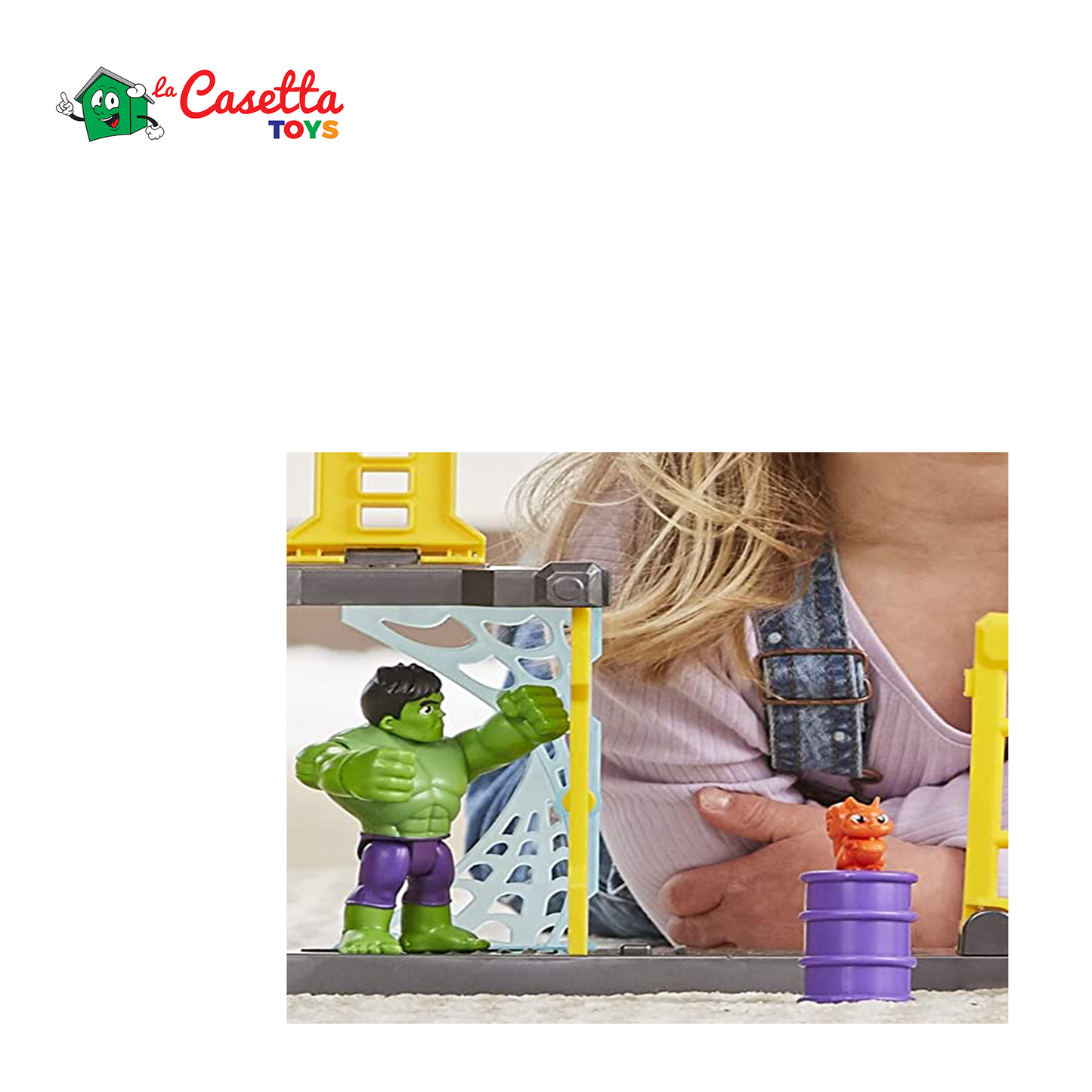 Hasbro Spidey e I Suoi Fantastici Amici, Hulk’s Smash Yard, playset di Hulk, Giocattolo per età prescolare, per Bambini e Bambine dai 3 Anni in su