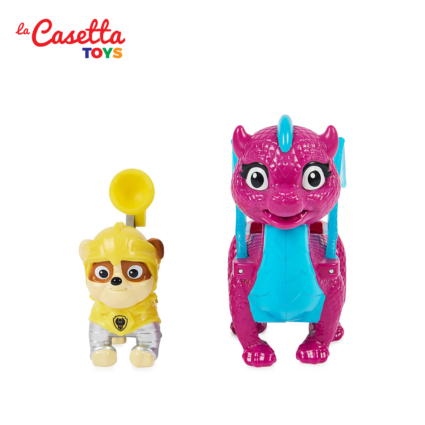 Paw Patrol, Cucciolo Rescue Knights con Drago, Personaggio Drago a Sorpresa, Giochi Bambini dai 3 Anni in su