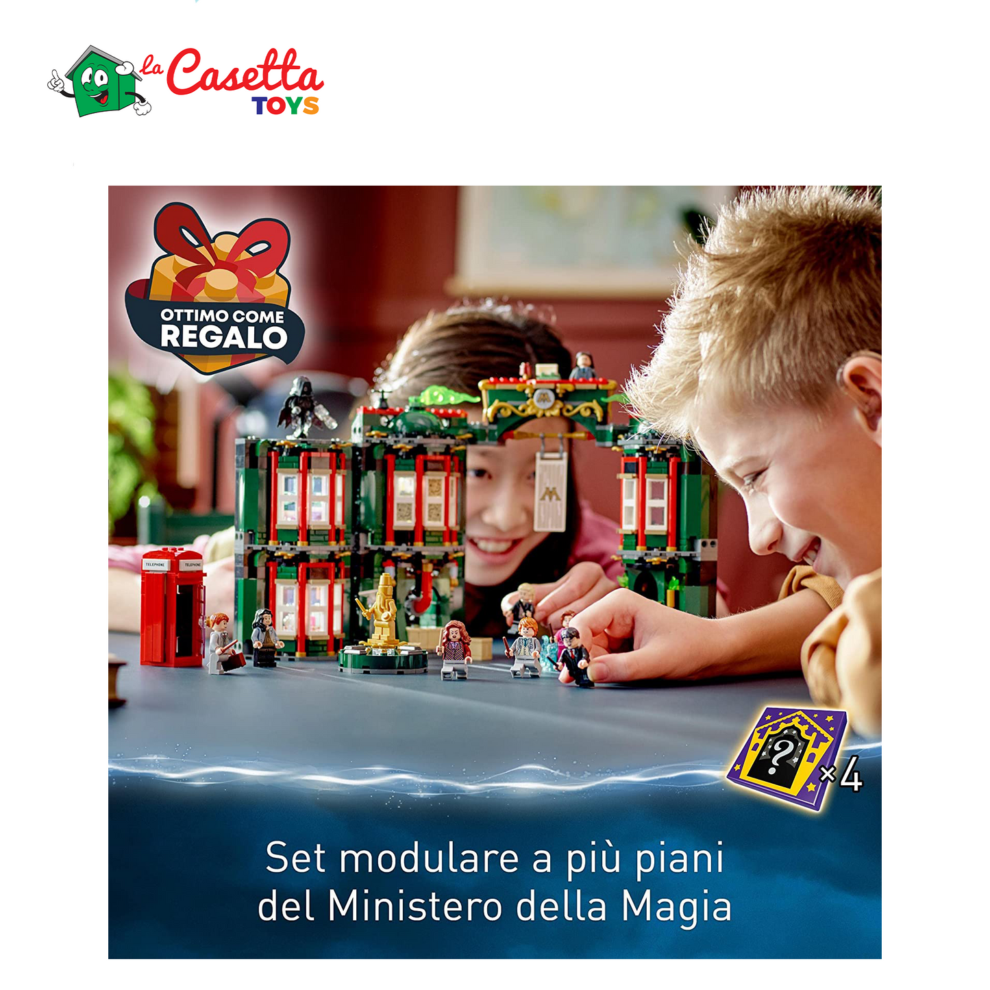 LEGO 76403 Harry Potter Ministero della Magia, Modellino da Costruire Modulare con 12 Minifigure, Giochi per Bambini, Ragazzi e Ragazze da 9 Anni, Idee Regalo