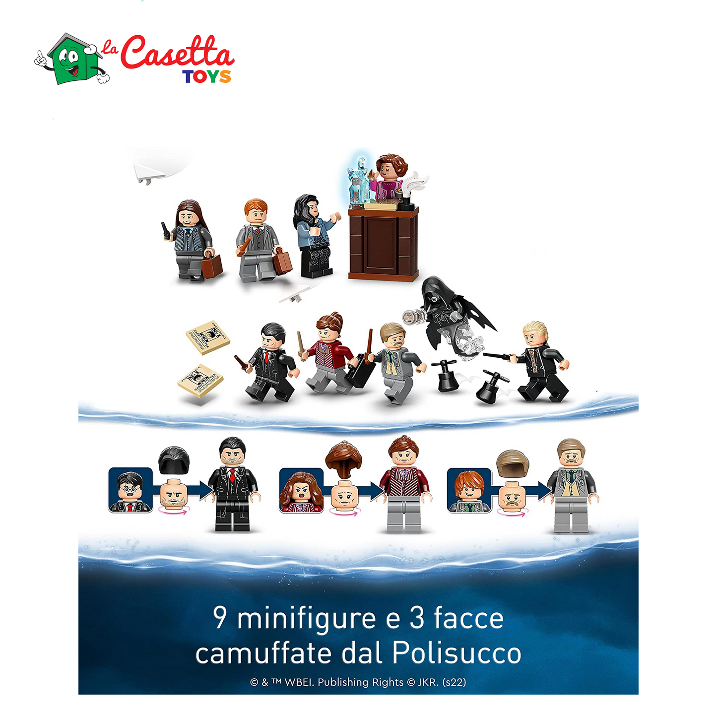 LEGO 76403 Harry Potter Ministero della Magia, Modellino da Costruire Modulare con 12 Minifigure, Giochi per Bambini, Ragazzi e Ragazze da 9 Anni, Idee Regalo