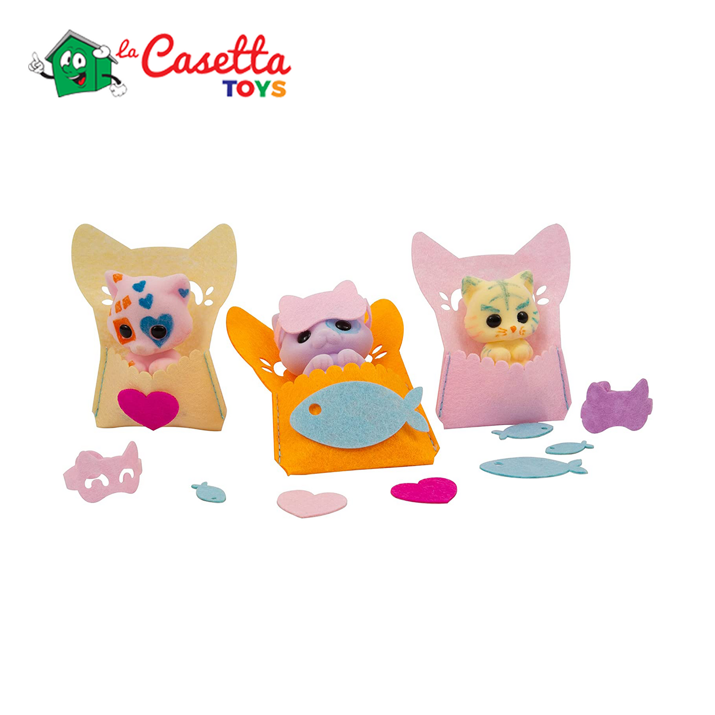 Grandi Giochi - Fuzzikins I Colora Cuccioli, Cagnolini Dormiglioni, cuccioli da colorare, lavare e ricolorare - FUZ00006