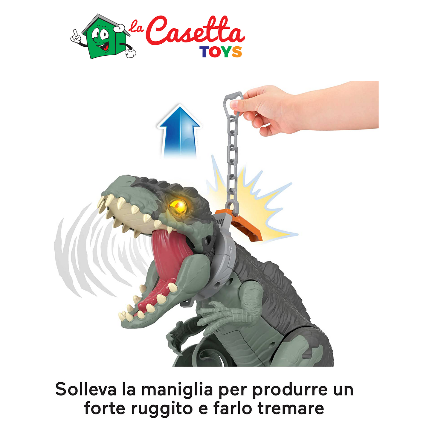 Imaginext - Jurassic World Mega Dino Calpesta e Ruggisci, Giocattolo per Bambini 3+ Anni, GWT22