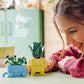 LEGO Botanicals Piantine Felici Giocattolo - Kit di Arti e Mestieri per Bambine con 2 Piante Artificiali, 2 Vasi di Fiori e Facce Intercambiabili - Regali per Ragazze da 9 Anni Fan della Natura, 10349