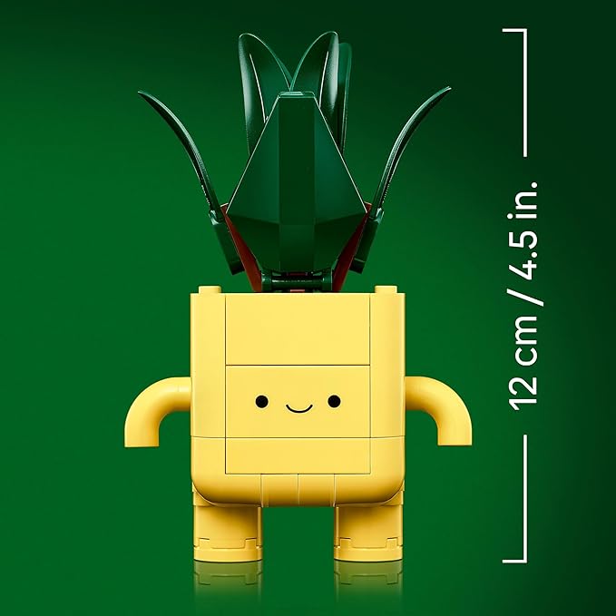 LEGO Botanicals Piantine Felici Giocattolo - Kit di Arti e Mestieri per Bambine con 2 Piante Artificiali, 2 Vasi di Fiori e Facce Intercambiabili - Regali per Ragazze da 9 Anni Fan della Natura, 10349