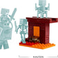 LEGO Minecraft Battaglia sul Ponte del Nether - Giocattolo Interattivo con Figura di Alex e Mob tra cui uno Scheletro, un Blaze e uno Strider - Regalo per Gamer, Bambini e Bambine da 6 Anni - 21266
