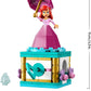 LEGO ǀ Disney Princess Ariel Ballerina - Trottola Giocattolo con Mini Bambolina, Figura di Flounder e Accessori come un Diamante e una Chiave - Idea Regalo per Bambine da 5 Anni in su - 43259