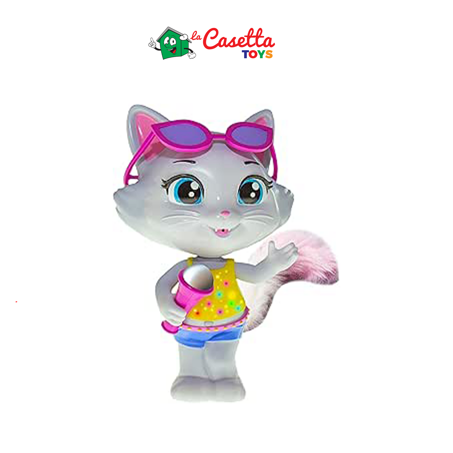 Smoby 44 Gatti Personaggio Milady 20 cm, Canzoni della Serie TV Incluse e Funzione Recording, 3 Anni 7600180139