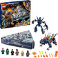 LEGO Marvel L'Ascesa di Domo, Navicella Spaziale dal Film sugli Eterni,Giocattolo da Costruire con 6 Minifigure dei Supereoi e 2 Deviant, Idee Regalo, Giochi per Bambini e Bambine da 8 Anni 76156