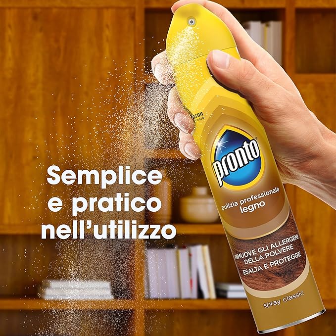 Pronto Spray Legno - Esalta e protegge le superfici, 1 Confezione da 300 ml