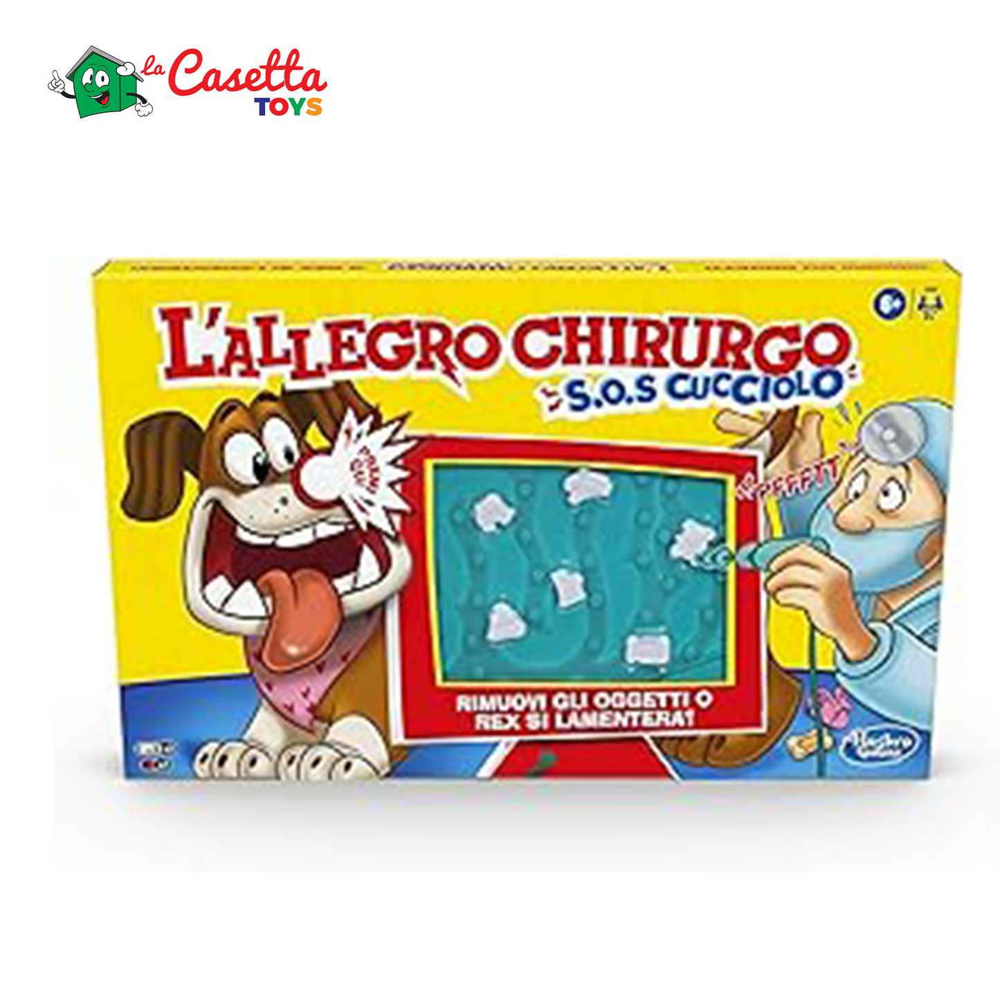 Hasbro Gaming - L'Allegro Chirurgo S.O.S. Cucciolo, Gioco in Scatola con Suoni