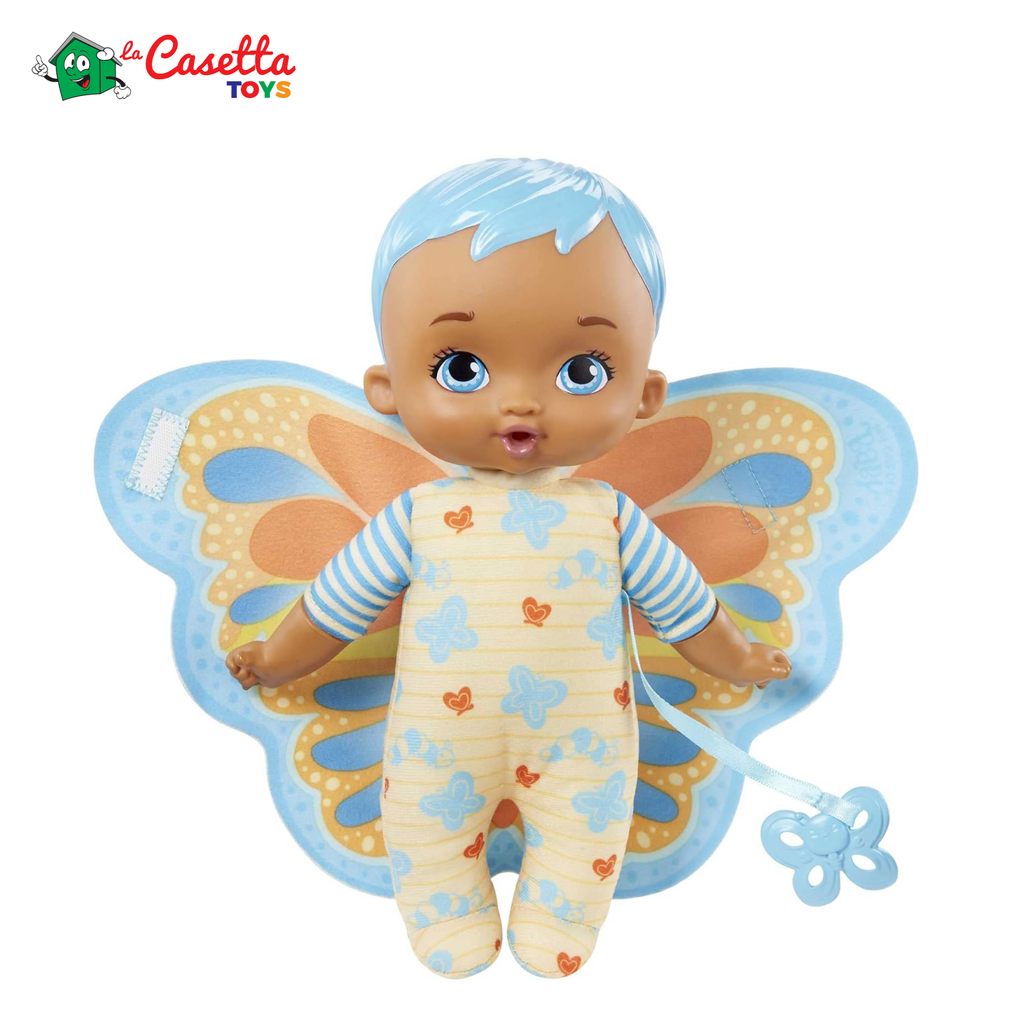 My Garden Baby Bambola Farfalla Al Profumo Di Gelsomino Morbida E Con Ali Di Peluche, Giocattolo Per Bambini 18+ Mesi, Hbh38, Blu