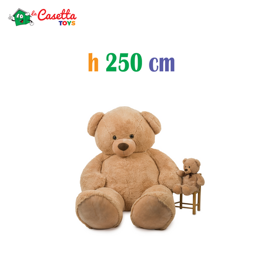 Peluche orso beige jumbo misura 250cm