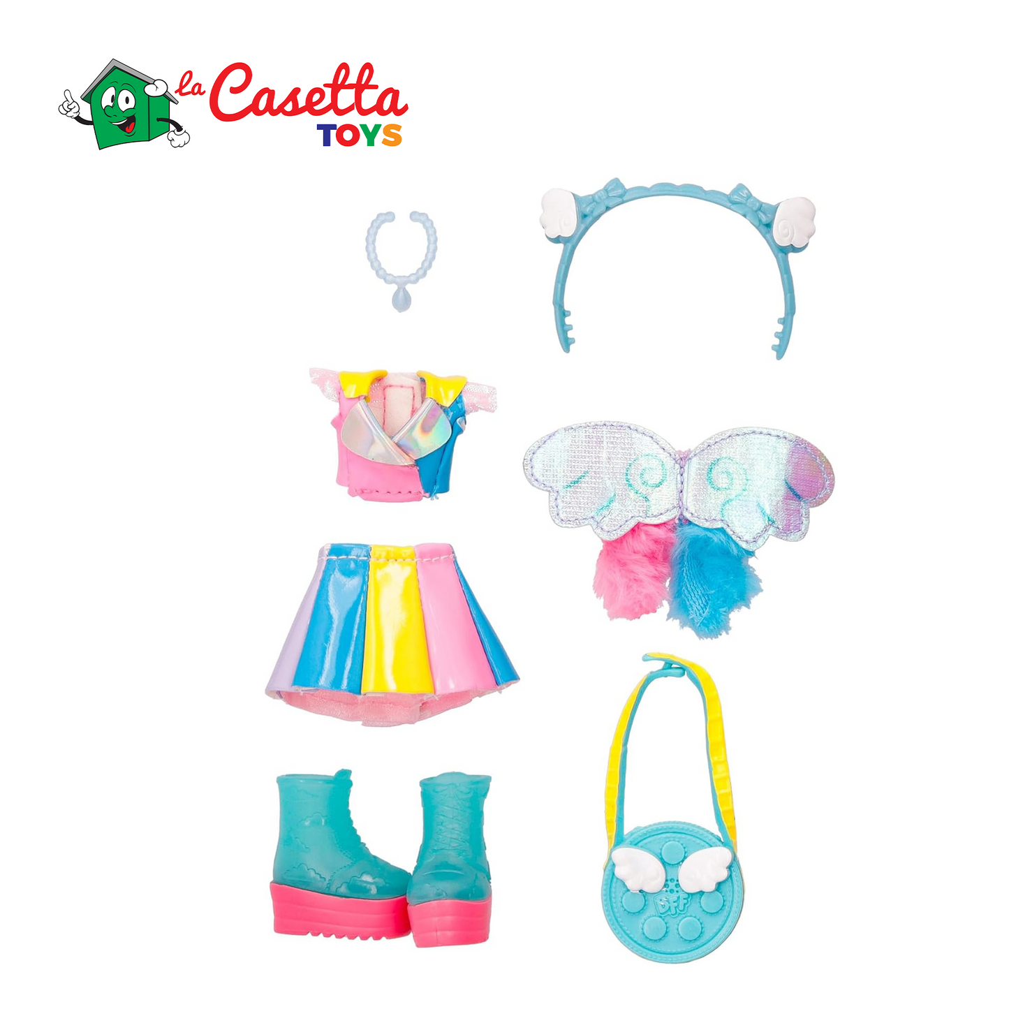 BFF BY CRY BABIES Jenna - Collezionabile Bambola Fashion con lunghi Capelli, vestiti in tessuto e 9 accessori-Giocattolo Ottimo per Bambine e Bambini +5 Anni