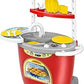 Globo Giocattoli - Cucina Giocattolo Trasportabile con 12 Accessori Inclusi, GrandSoleil 41868