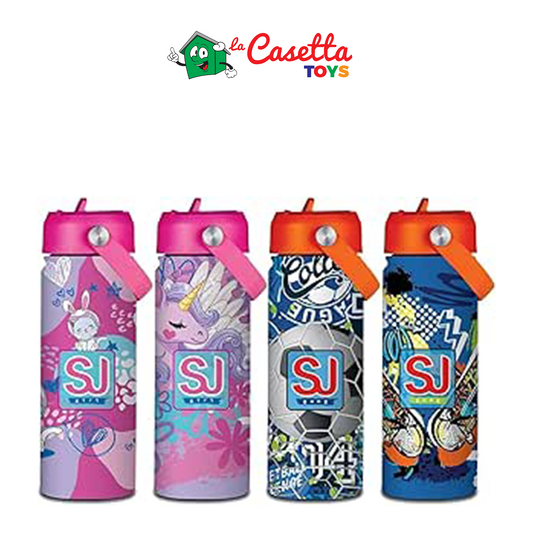 SEVEN Sj Gang Borraccia Termica 500 ml con Cannuccia