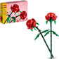 LEGO Botanicals Rose - Set da Costruire di Fiori Finti - Decorazione Floreale da Casa o da Scrivania - Gioco della Natura per Bambine, Bambini e Adolescenti da 8 Anni - Regalo di Compleanno - 40460