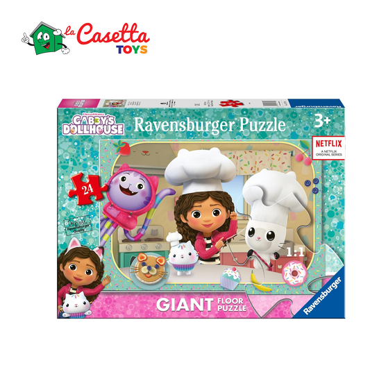 Ravensburger - Puzzle Gabby's Dollhouse A, Collezione 24 Giant Pavimento, 24 Pezzi, Età Raccomandata 3+ Anni