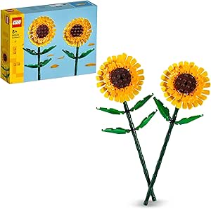 LEGO Botanicals Girasoli - Set di Fiori Finti per Bambine e Bambini 8+ Anni, Bouquet da Esporre come Decorazione di Casa o della Camera da Letto, Regalo per Ragazza, Ragazzo, Donna o Uomo - 40524 Visita lo Store di LEGO