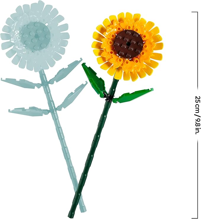 LEGO Botanicals Girasoli - Set di Fiori Finti per Bambine e Bambini 8+ Anni, Bouquet da Esporre come Decorazione di Casa o della Camera da Letto, Regalo per Ragazza, Ragazzo, Donna o Uomo - 40524 Visita lo Store di LEGO