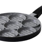Aeternum Y00AGD0370, Piastra Hamburger Petravera, Antiaderente Petravera, Diametro 26 cm, Linea Gli Speciali Petravera, Nero