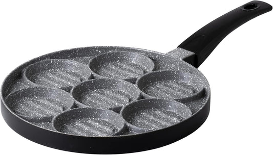 Aeternum Y00AGD0370, Piastra Hamburger Petravera, Antiaderente Petravera, Diametro 26 cm, Linea Gli Speciali Petravera, Nero