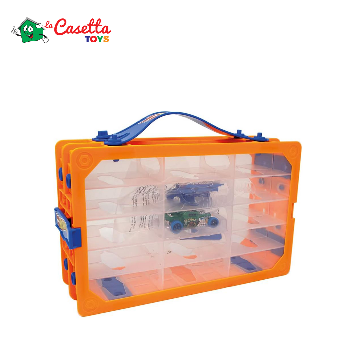 ODS 42042 Hot Wheels Carry Case Valigetta porta veicoli apribile a libro con 1 veicolo incluso