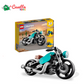 LEGO Creator Motocicletta Vintage, Set 3 in 1 con Moto Giocattolo Classica, Road Bike e Macchina Dragster, Giochi per Bambini, Ragazzi e Ragazze 31135