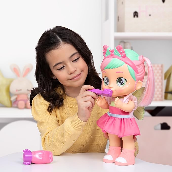 CRY BABIES Bella Morning Routine, Bambola, Fa 3 Routine Interattive, Applaude e Balla e i suoi Occhi si Illuminano, Include 6 Accessori, Giocattolo Regalo per Bambini dai 3 Anni in su Marca: IMC Toys