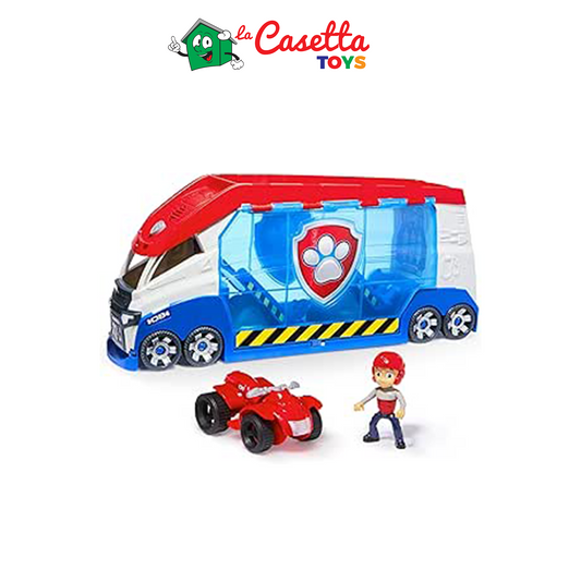 PAW Patrol, PAW Patroller trasformabile con lanciatore per veicoli, luci e suoni, personaggio di Ryder e quad giocattolo, Giocattoli per bambini e bambine da 3 anni in su