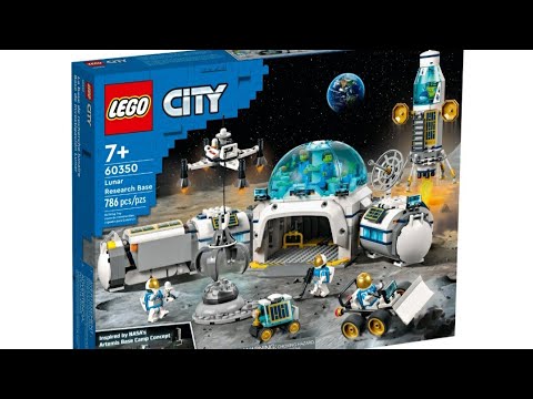 LEGO City Base di Ricerca Lunare, Modellino da Costruire con Centro Spaziale, Base NASA con Veicolo Rover e 6 Minifigure di Astronauti, Giochi per Bambini, Bambine, Ragazzi e Ragazze da 7 Anni 60350