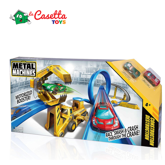 Metal Machines Construction Destruction - Racebaan - met 2 Die-cast Raceauto's Marca: METAL MACHINES