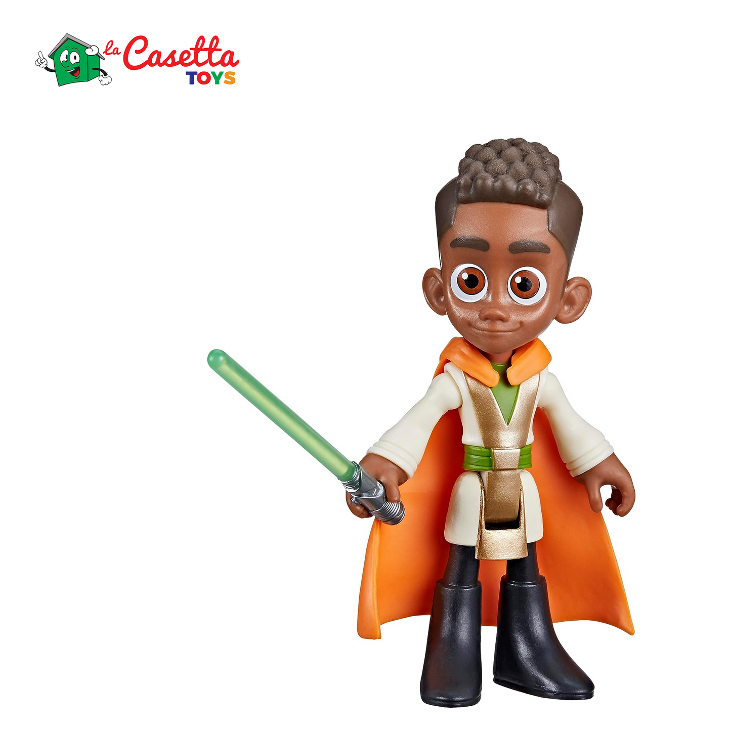 Star Wars Young Jedi Adventures F8002 - Statuetta articolata, 10 cm, personaggio Kai Brightstar + Sabre Laser