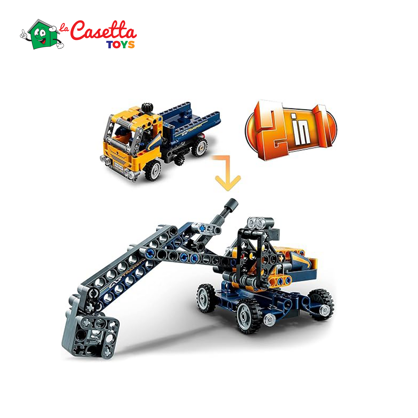 Lego - Set Lego Technic (42147) + trattore (11975) con libretto Lego Explorer n. 02, giocattolo per bambini dai 7 anni in su