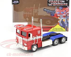 Jada - Transformers Optimus prime, 253115010, +8 anni, die-cast, scala 1:24, funzionamento a ruota libera, da collezione