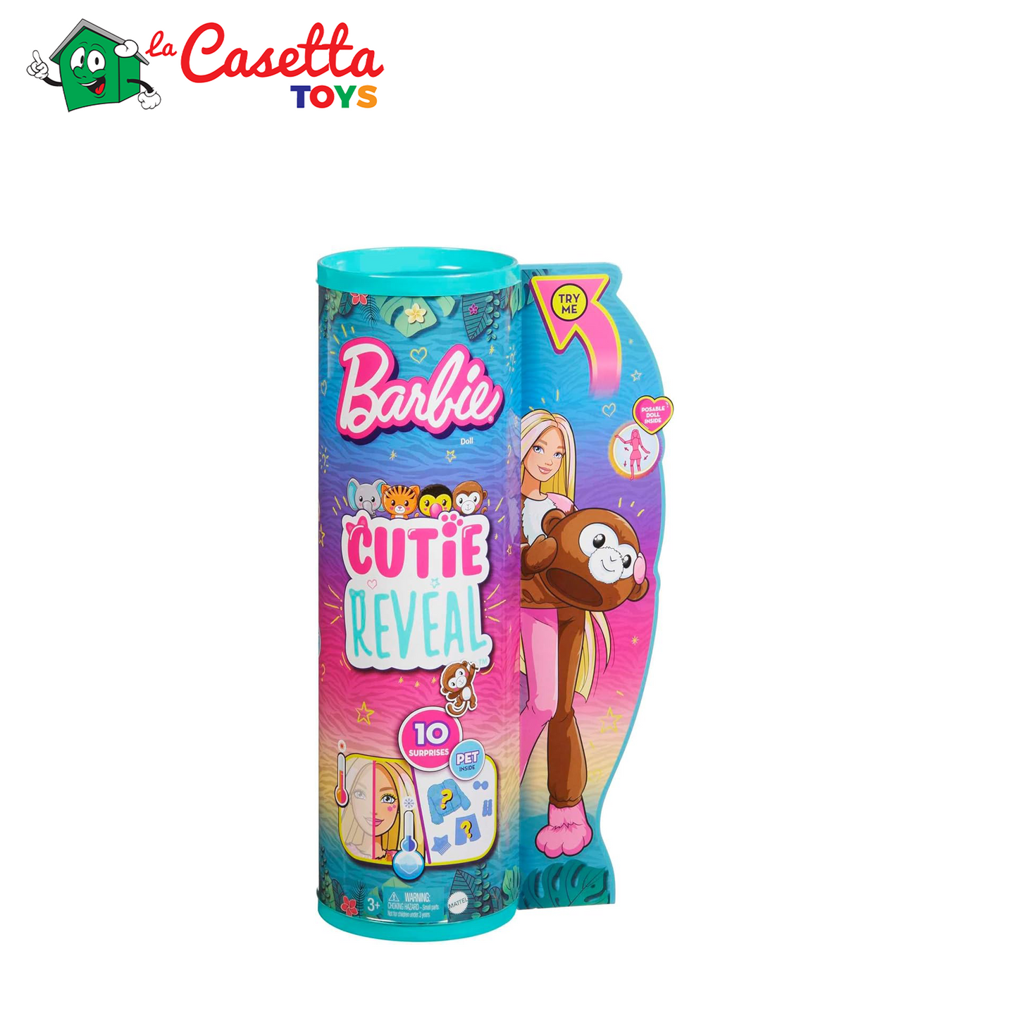 Barbie Cutie reveal jungle Tucano