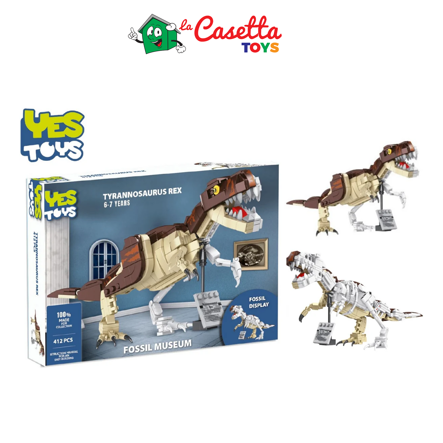 Yes toys tyrannosaurus rex 412 pezzi