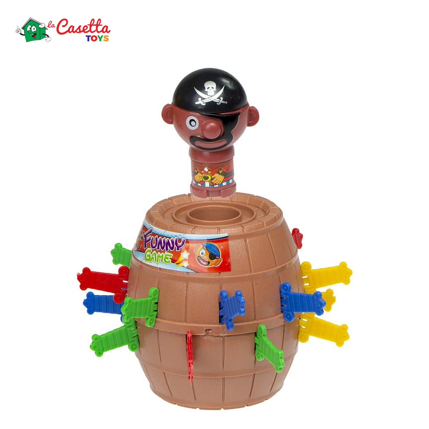 SALTA IL PIRATA - Gioco, gioco di abilità, bambini, gioco di famiglia, gioco di festa, plastica, per ragazze e ragazzi, regalo