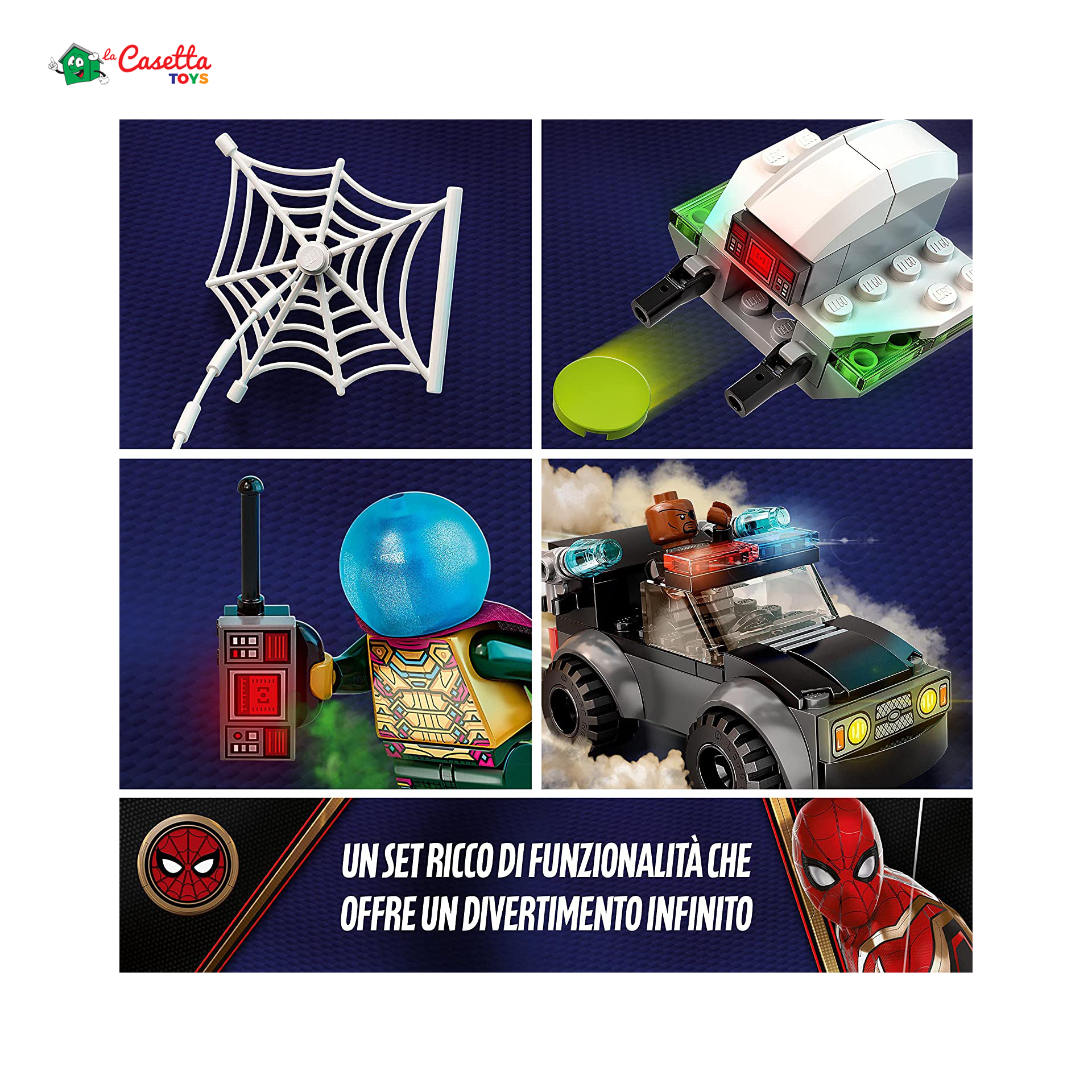 LEGO 76184 Marvel Spider-Man E L'Attacco Con Il Drone Di Mysterio – La  Casetta Toys