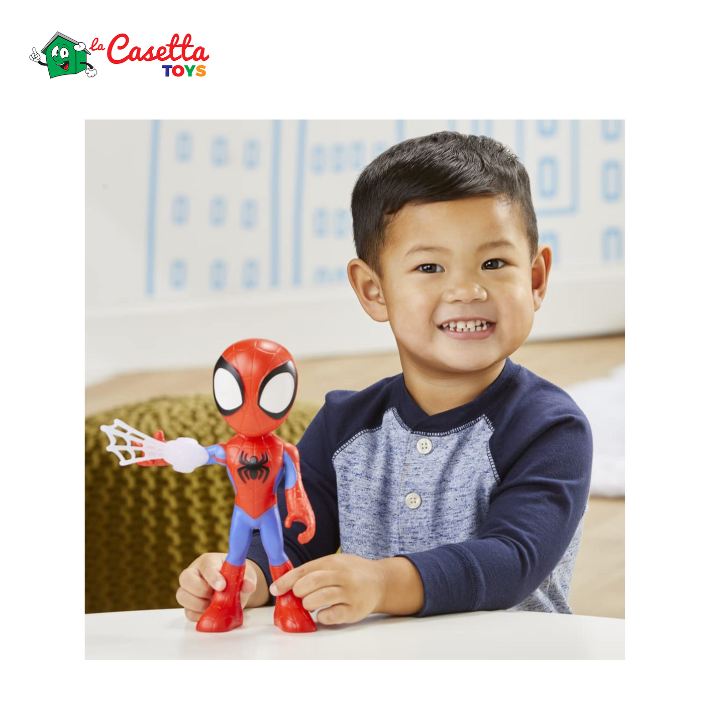 Hasbro Marvel - Other_Toys, Spidey e I Suoi Fantastici Amici - Supersized Spidey, Action Figure da 22,5 cm, Giocattolo per età prescolare, per Bambini dai 3 Anni in su, Multicolore