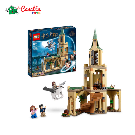 LEGO 76401 Harry Potter Cortile di Hogwarts: il Salvataggio di Sirius, Castello Giocattolo e l’Ippogrifo Fierobecco, Giochi per Bambini dai 8 Anni