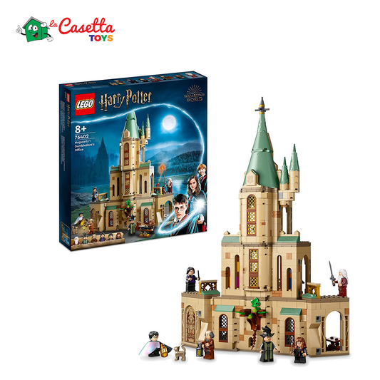 LEGO 76402 Harry Potter Hogwarts: Ufficio di Silente, Set Modulare Castello Giocattolo, Cappello Parlante e Spada di Grifondoro, Giochi per Bambini