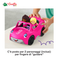 Cabrio di Barbie da Fisher-Price Little People - Veicolo a spinta con suoni e 2 personaggi, giocattolo per bambini tra 1 e 5 anni, HJN53