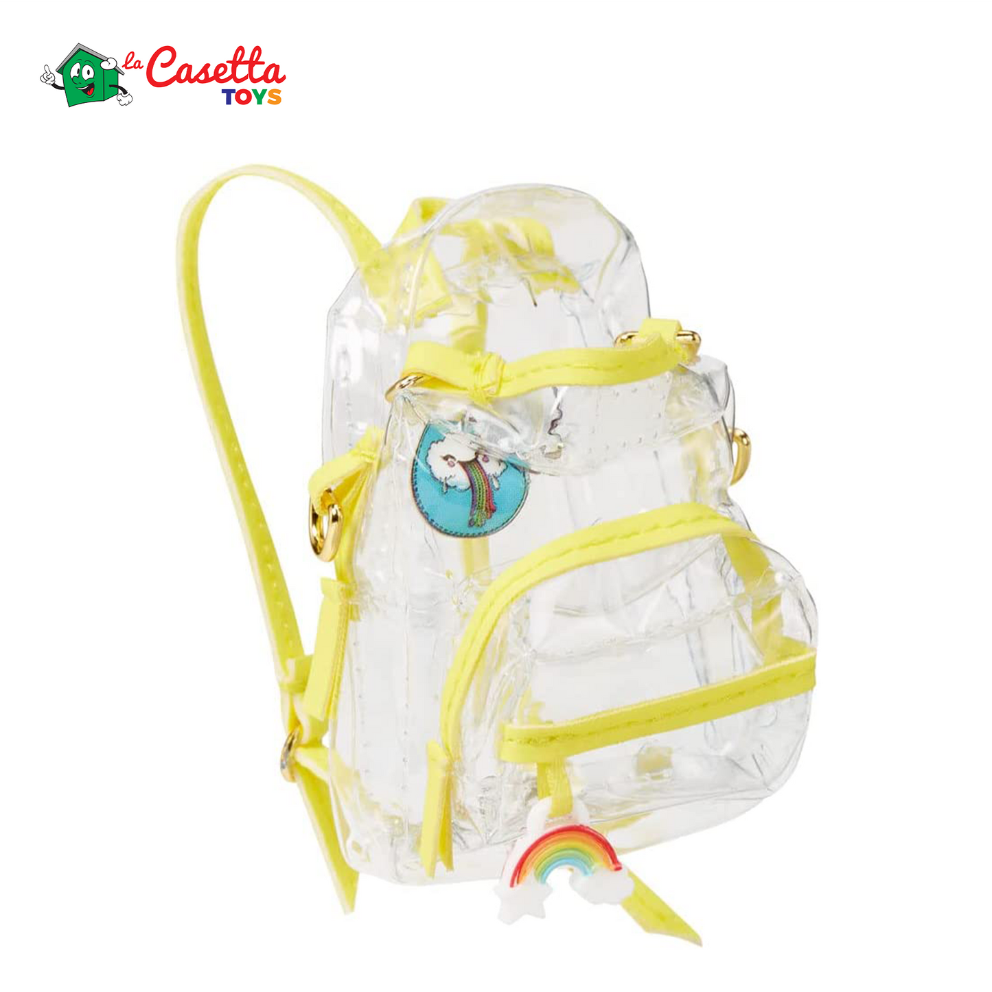 Rainbow High Jr. High - SUNNY MADISON - Bambola alla moda gialla da 23cm con vestito e accessori - Include zainetto Apri e chiudi - Da collezionare o regalare - Età: dai 6 anni in su
